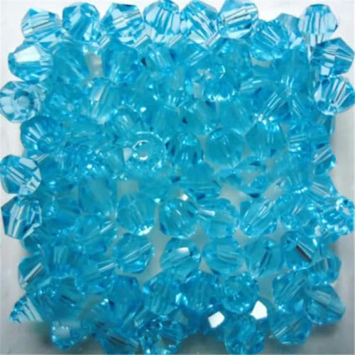 Sale: U Pick Color 3,0 mm 4,0 mm 6 mm 8 mm Bicone Austria Kristallperle Charm Glasperle Lose Abstandsperle für DIY Schmuckherstellung-Seeblau-3,0 mm 100 Stück pro Beutel von HUYTUY