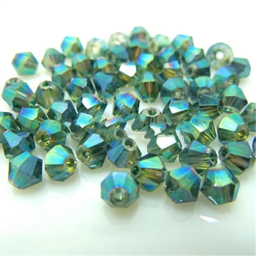 Sale: U Pick Color 3,0 mm 4,0 mm 6 mm 8 mm Bicone Austria Kristallperle Charm Glasperle Lose Abstandsperle für DIY Schmuckherstellung-klares Grün-3,0 mm 100 Stück pro Beutel von HUYTUY