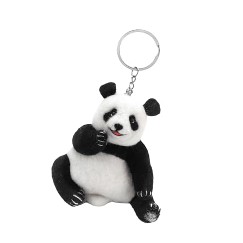 HVRFJXI Little Panda Nadel Felting Supplies Mit Anweisung Für Anfänger Tierpanda Nadel Set Woll Felting Supplies von HVRFJXI