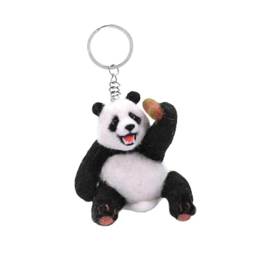 HVRFJXI Little Panda Nadel Felting Supplies Mit Anweisung Für Anfänger Tierpanda Nadel Set Woll Felting Supplies von HVRFJXI