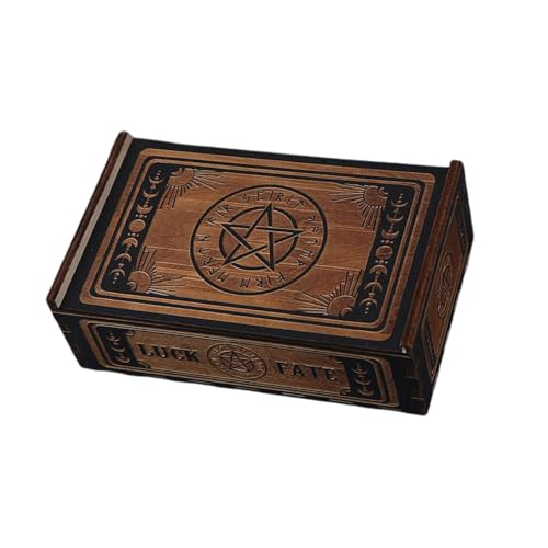 Holz Tarot Karte Lagerung Fall Push Pull Tarot Karten Box Astrologys Schmuck Box Für Wahrsagerei Hexe Dekoration von HVRFJXI