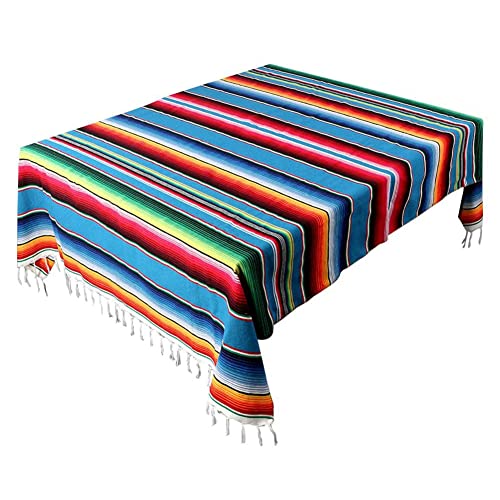 HVVENTY Mexikanische Decke, Sarape, Picknickdecke, Überwurf, Tischdecke, Hot Rod für Yoga, 120 x 180 cm von HVVENTY