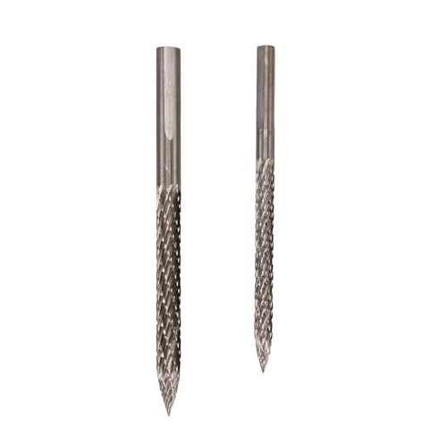 HVVENTY Reifen-Bit, 4,5/6 mm, Reifenreparatur, Hartmetall-Frässtift, Reifenflicken, Steckschneider, Drahtschneider, Reibahle, Bohrer, 2 Stück von HVVENTY