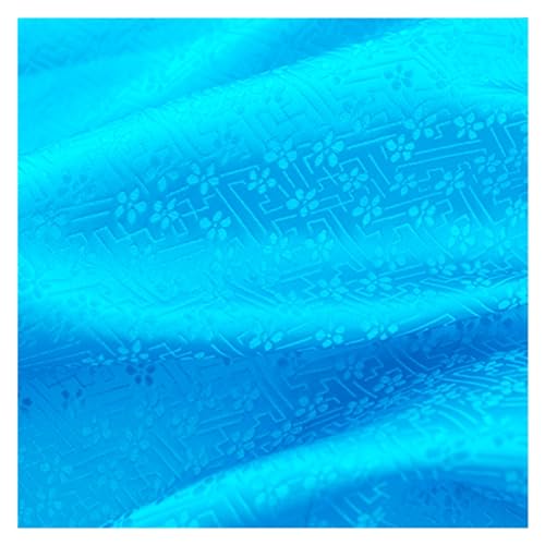 HWJFDC Satin-Stoff, Satin-Kleiderstoff, Brokat, Jacquard-Stoffe für Cheongsam und Kimono, Material für DIY-Nähtaschen (Hulan) von HWJFDC