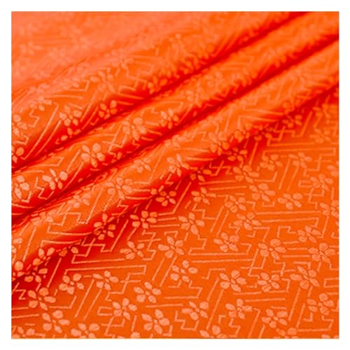 HWJFDC Satin-Stoff, Satin-Kleiderstoff, Brokat, Jacquard-Stoffe für Cheongsam und Kimono, Material für DIY-Nähtaschen (Juhuang) von HWJFDC