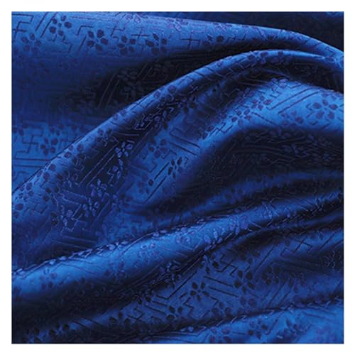 HWJFDC Satin-Stoff, Satin-Kleiderstoff, Brokat, Jacquard-Stoffe für Cheongsam und Kimono, Material für DIY-Nähtaschen (Zanglan) von HWJFDC