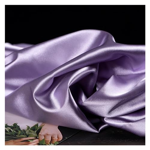 HWJFDC Satinstoff, seidig, heller Satin-Stoff zum Nähen, weich, glänzend, mittelschwer, geeignet für Kleid oder Polstermöbel, 11,150 cm x 9,1 m von HWJFDC