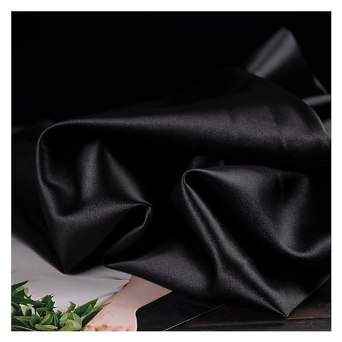 HWJFDC Satinstoff, seidig, heller Satin-Stoff zum Nähen, weich, glänzend, mittelschwer, geeignet für Kleid oder Polstermöbel, 22,150 cm x 9,1 m von HWJFDC