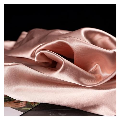 HWJFDC Satinstoff, seidig, heller Satin-Stoff zum Nähen, weich, glänzend, mittelschwer, geeignet für Kleid oder Polstermöbel, 8,150 cm x 9,1 m von HWJFDC