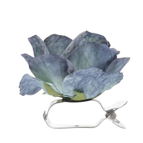 Verdrehte Gardinenhalter 2 Stück Vorhang-Raffhalter, Blumen-Schnalle, Raffhalter, Vorhänge, Clip-Rückseite for Outdoor-Drapes, Schnallen, Haken, Klemmbindung(White) von HWJFDC