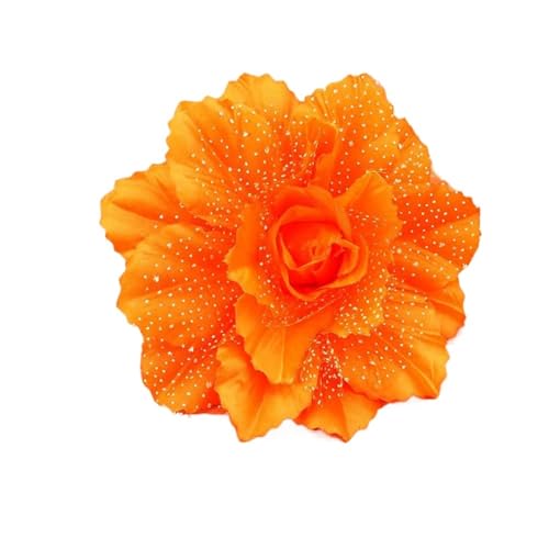 Verdrehte Gardinenhalter 4 stücke Pfingstrose Blume Fenster Vorhang Riemen Vorhang Clip Vorhang Halter Raffhalter Schnalle Clips Hängen Raffhalter Vorhang Hause Decor(Orange) von HWJFDC