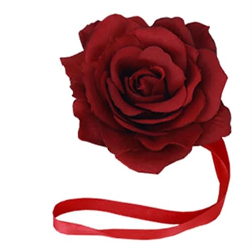 Verdrehte Gardinenhalter Blumen Magnetische Vorhang Clip Vorhang Halter Raffhalter Schnalle Clips Hängende Kugel Schnalle Raffhalter Vorhang Zubehör Wohnkultur(Red,2 pcs) von HWJFDC