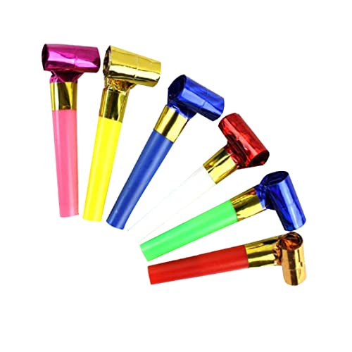 HWXZUUO 20pcs Noisemakers Blowouts Party Horns Bulk Toys Geburtstagsfeier vergnügen jahrelang Party Noisemakers Party Accessoire Preise Kinder Party Pfeife Streamer (zufällige Farbe) Blowouts von HWXZUUO