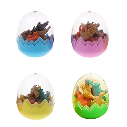 HWXZUUO 6 PCs Dinosaurier Eierstift Eraser Spielzeug Eggbeutel Füllstoffe bevorzugt Mini Cuteg Ethin (zufälliger Stil) Radierbleistift Stationärer Neuheit Radiergummi Eraser von HWXZUUO