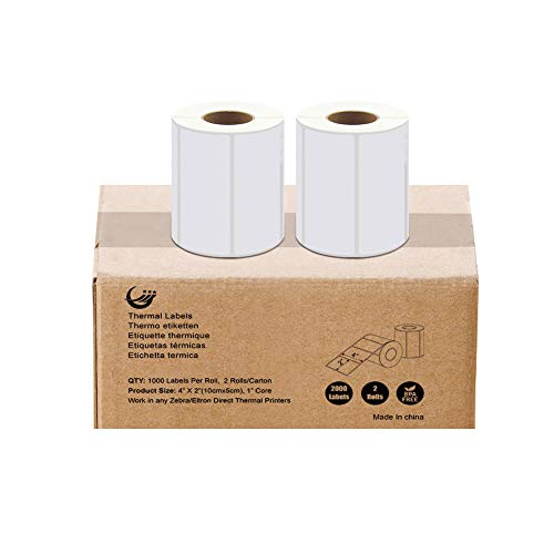 Versand Etiketten 10cm x 5 cm Thermo-Etiketten W100mm X L50 mm 1000 Pro Rolle 2 rollsfor Zebra Versand Rolle von GHXGCYA