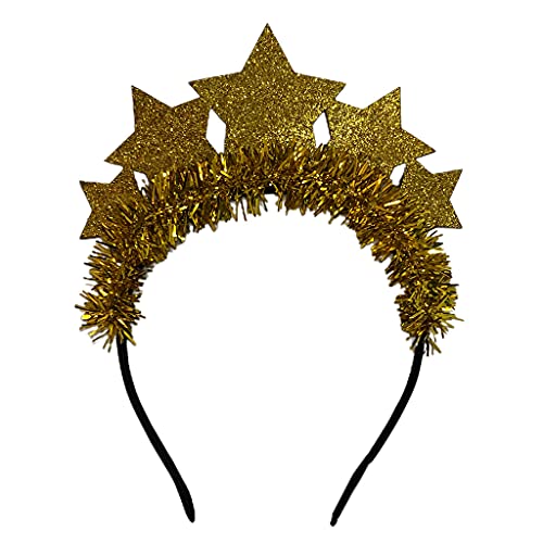 Star Hair Hoop New Year Headbands Christmas Party Lametta Photo Props Decoration Holiday Supplies von HXNH