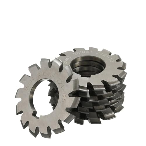 HXSMOZ 1pc Gear Milling Cutter M0.6 M1 M2 M3 M4 M5 M6 M8 Modulus Degrees Disc Spur Gear Milling Cutter Straight Tooth Disc Bevel Gear(3.175 * 2 * 17) von HXSMOZ