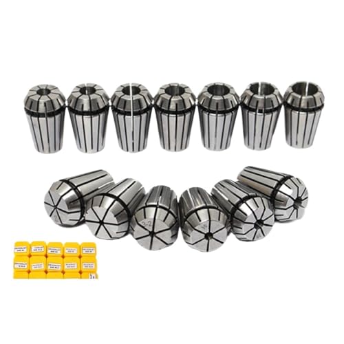 HXSMOZ 1set ER11 ER16 ER20 ER25 Spannzangensatz 1-16mm Spannzange for CNC-Bearbeitungszentrum Graviermaschine Drehmaschine Mühlenwerkzeug ER Collect(ER11 7pcs (1-7mm)) von HXSMOZ