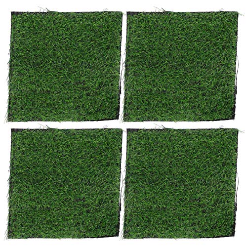 HYEIUIRA Künstliche Pflanzen, Gras, Rasen, Rasen, Teppich, DIY, Miniatur-Landschaftsdekoration, 25 x 25 cm, 4 Stück von HYEIUIRA