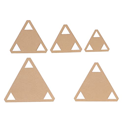 HYEIUIRA Malschablonen, Acryl, dreieckig, geometrisch, wiederverwendbar, Kopierschablonen, Tafeln, 5 Stück von HYEIUIRA