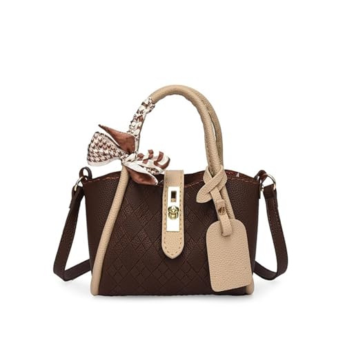 Leder Tasche machen Kit 1Set DIY Handgemachte Tasche Handtasche Nähen Mit Nähen Handel Tasche Hand Nähen Material Pu Leder Zubehör Für die Herstellung von Taschen, Handtaschen, DIY(Brown material) von HYFEUOKF