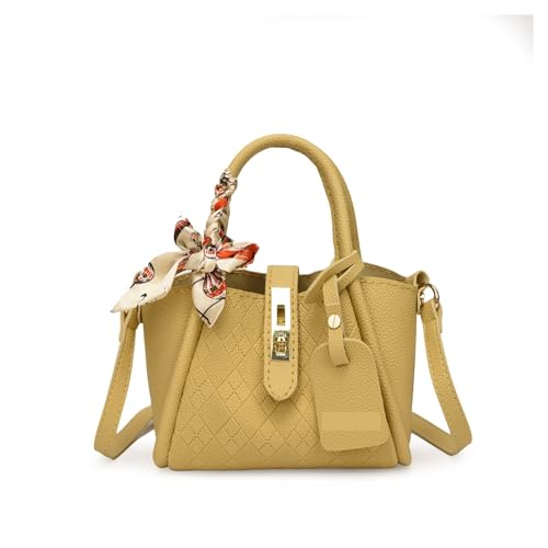 Leder Tasche machen Kit 1Set DIY Handgemachte Tasche Handtasche Nähen Mit Nähen Handel Tasche Hand Nähen Material Pu Leder Zubehör Für die Herstellung von Taschen, Handtaschen, DIY(Yellow material) von HYFEUOKF