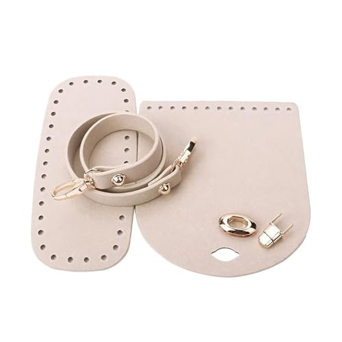 Leder Tasche machen Kit 3 Teile/satz Faux Leder Schulter Tasche for Diy Rucksack Zubehör Unteren Riemen Gewebte Tasche Set Handgemachte Tasche Häkeln Tasche Schulter gurt Für die Herstellung von Tasch von HYFEUOKF