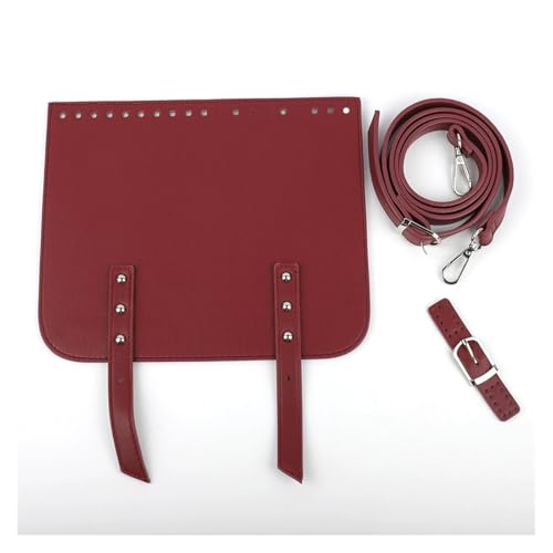 Leder Tasche machen Kit 3-teiliges Ledertaschen-Set, gehäkelte Umhängetasche mit Löchern, verstellbarer Taschengurt for DIY-Frauen-Handtaschen-Zubehör Für die Herstellung von Taschen, Handtaschen, DIY von HYFEUOKF