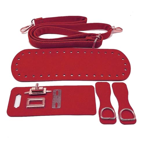 Leder Tasche machen Kit Handgefertigter Taschenriemen aus Leder for Handtaschen, gewebtes Set, Taschenböden mit Hardware-Zubehör for DIY-Schulterhandtaschen Für die Herstellung von Taschen, Handtasche von HYFEUOKF