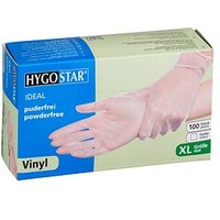 HYGOSTAR unisex Einmalhandschuhe IDEAL transparent Größe XL 100 St. von HYGOSTAR