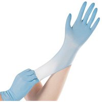 HYGOSTAR unisex Einmalhandschuhe SAFE SUPER STRETCH blau Größe S 100 St. von HYGOSTAR