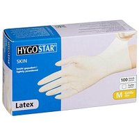 HYGOSTAR unisex Einmalhandschuhe SKIN weiß Größe M 100 St. von HYGOSTAR