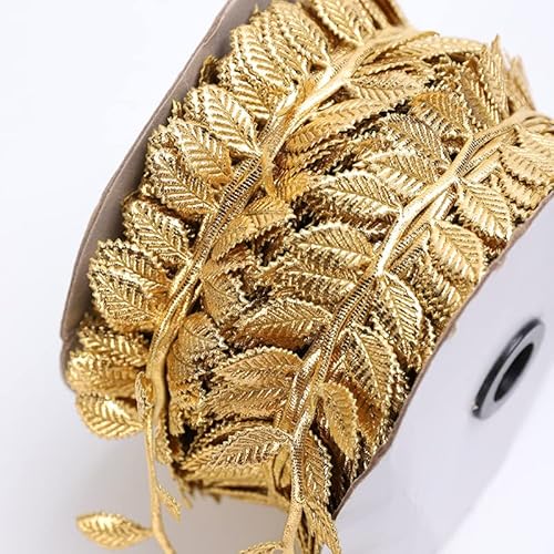 Bänder for Basteln, 100 Meter/Rolle, Geschenkband, Schleifen, goldenes Band for Zuhause, Party, dekoratives handgefertigtes DIY-Band for Basteln(Embossed Gold,2 Meters) von HYQING