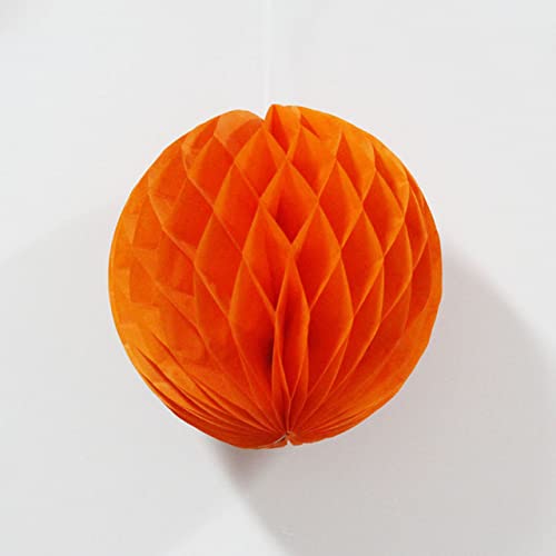 Papier Laterne, Papier pom poms Dekorationen, 5 Teile/los Multicolor Rot Waben Blume Ball Runde Hängen Papier Waben Bälle Laternen Dekorative Handwerk Party Hochzeit(Oranje,4inch 10cm) von HYQOUKLR