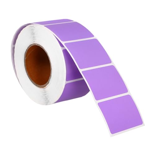 HYTROVE 1 Rolle Farbiges Thermopapier Thermisches Etikett Gestempelt Ich Liebe Thermoetiketten Klebeetiketten Verpackung Koala-aufkleberpapier Wasserfeste Aufkleber Runde Aufkleber Violett von HYTROVE