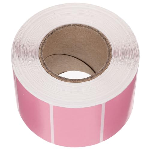 HYTROVE 1 Rolle Transparente Aufkleber Rosa Runde Sticker Sticker Etiketten Etiketten von HYTROVE