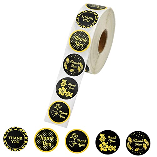 HYTROVE 1Roll Danke Aufkleber paketaufkleber alphabet sticker beschriftungsschilder registerkarten geschenkeaufkleber Aufkleber-Etiketten golden Grad Abschlussaufkleber Aufkleber verpacken HYTROVE 1Roll Danke Aufkleber paketaufkleber alphabet sticker beschriftungsschilder registerkarten geschenkeaufkleber Aufkleber-Etiketten golden Grad Abschlussaufkleber Aufkleber verpacken von HYTROVE