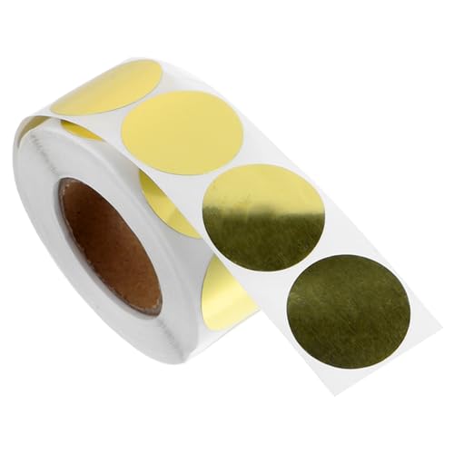 HYTROVE 1Rolle Goldene Runde Etikettenaufkleber Selbstklebende Sticker für DIY Dekoration Bastelprojekte Lesezeichen und Hochzeiten HYTROVE 1Rolle Goldene Runde Etikettenaufkleber Selbstklebende Sticker für DIY Dekoration Bastelprojekte Lesezeichen und Hochzeiten von HYTROVE