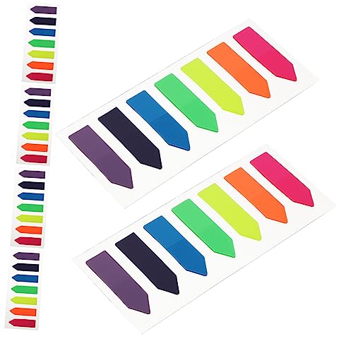 HYTROVE 6 transparentes Pfeiletikett bookmarks book marks buchzeichen beschriftungsschilder Klebestreifen klare Lesezeichen Papierseitenmatte bunte Seitenregisterkarten das Haustier von HYTROVE