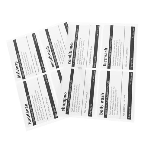 HYTROVE 8Blätter Badezimmer Aufkleber Selbstklebende für Toilettenartikel und Langlebig zur Organisation von Shampoo Duschgel und Hautpflegeprodukten HYTROVE 8Blätter Badezimmer Aufkleber Selbstklebende für Toilettenartikel und Langlebig zur Organisation von Shampoo Duschgel und Hautpflegeprodukten von HYTROVE