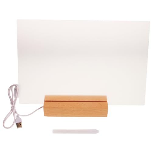 HYTROVE Desktop Message Board Boards Trocken Abwischbare Tafel Desktop Schild Desktop Staffelei Desktop Schreibtafel Trocken Abwischbare Tafel Klare Weiße Tafel Stift Whiteboard Kalender von HYTROVE