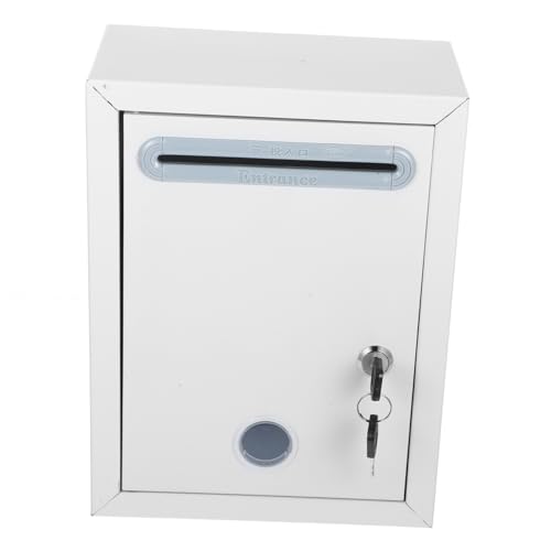 HYTROVE Kasten Vorschlagsbox Bürodekor Verbrauchspuzzle Gesperrtes Postfach Leeres Puzzle Planke Faltnieten Goldene Accessoires Materielles Zubehör Slot-mailbox Beige Rostfreier Stahl von HYTROVE