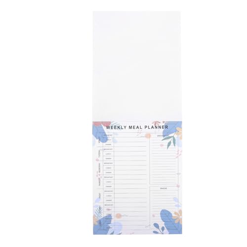 HYTROVE Rezeptplaner einkaufsliste Kühlschrank Magnet Notizblock Fitnessplaner Wochenplaner Rosa Tischkalender Wochenkalenderblock abreißen Fitness Journal Kühlschrankplaner Logbuch Papier von HYTROVE