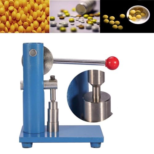 HYYKEJI Zuckerscheiben-Pillen-DIY-Herstellungswerkzeug, Manuelle Tablettenpressmaschine, Pillenpressmaschine Mit Durchmesser 6 Mm, Edelstahlmaterial, Stempelhersteller-Tablettierwerkzeug von HYYKEJI