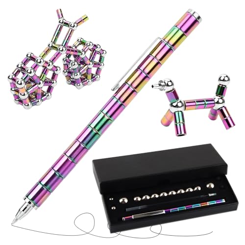 HYran Magnetischer Kugelschreiber, Fidget Pen, Multifunktions Magnetstift, Magnet Stift, Stylische Kugelschreiber, Multifunktions Verformbarer Stift, Multifunktionaler Kugelschreiber (S) von HYran