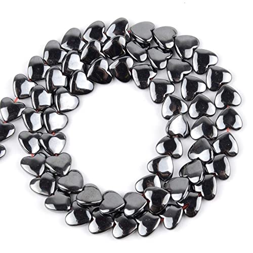 Schwarze Liebe Herz Hämatit Stein Herz Lose Perlen 15 "39cm Strang Pick 6x5mm 8x6mm Spacer Perlen for Halskette Zubehör Schmuckherstellung (Item Diameter : 6x5mm) von HZLXF1