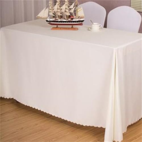 Tischdecken, rechteckig, für Hotels, Bankette, Hochzeiten, Partys, Heimdekoration, 10 Stück, Beige, 240 x 320 cm von HZSZXG