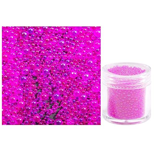 HZWMQDLF Glasflasche 20g / Flasche 1-3mm Mini Bubble Perlen Bunte Glasperle for DIY. Silikon Epoxidharz-Formfüller Harz Schmuck Nagelkunst Dekorieren Glasflasche(11) von HZWMQDLF