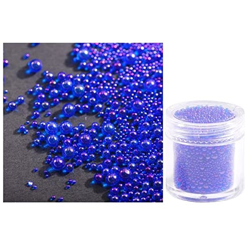 HZWMQDLF Glasflasche 20g / Flasche 1-3mm Mini Bubble Perlen Bunte Glasperle for DIY. Silikon Epoxidharz-Formfüller Harz Schmuck Nagelkunst Dekorieren Glasflasche(8) von HZWMQDLF