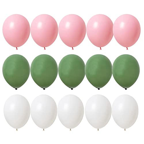 HZWMQDLF Happy Birthday Ballon 2. 0 STÜCKE 1. 0 Zinch Ballon Kit Retro Grün Weiß Gold Bälle for Geburtstag Hochzeitstag Jüngerung Jungle Sommer Party Decor Home Supplies Luftballons(15pcs 10inch H) von HZWMQDLF